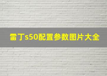 雷丁s50配置参数图片大全