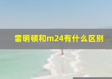 雷明顿和m24有什么区别