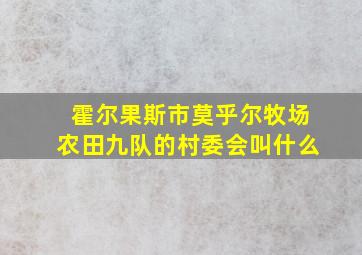 霍尔果斯市莫乎尔牧场农田九队的村委会叫什么