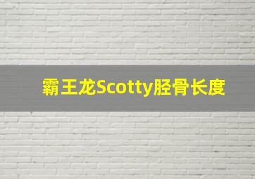 霸王龙Scotty胫骨长度