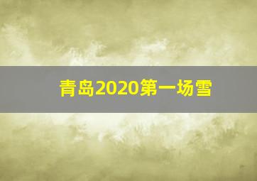 青岛2020第一场雪