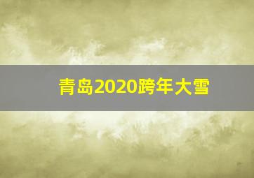 青岛2020跨年大雪