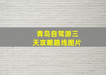 青岛自驾游三天攻略路线图片