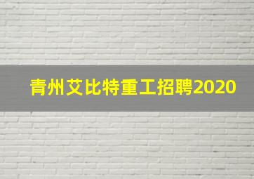 青州艾比特重工招聘2020