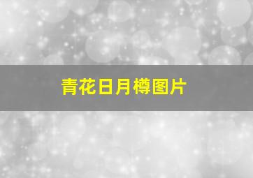 青花日月樽图片