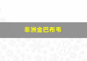 非洲金巴布韦