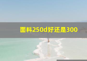 面料250d好还是300