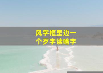 风字框里边一个歹字读啥字