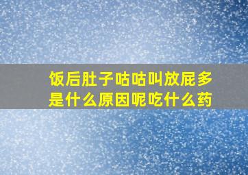 饭后肚子咕咕叫放屁多是什么原因呢吃什么药