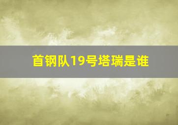 首钢队19号塔瑞是谁