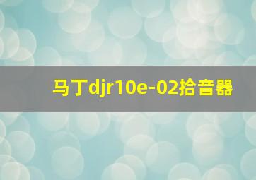 马丁djr10e-02拾音器