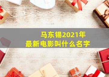 马东锡2021年最新电影叫什么名字