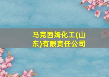 马克西姆化工(山东)有限责任公司