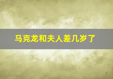 马克龙和夫人差几岁了