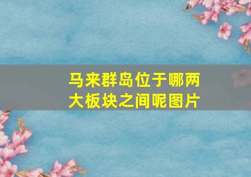 马来群岛位于哪两大板块之间呢图片