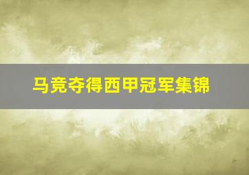 马竞夺得西甲冠军集锦