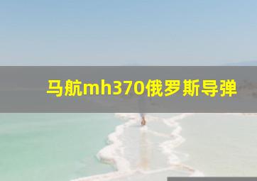 马航mh370俄罗斯导弹