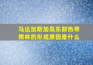 马达加斯加岛东部热带雨林的形成原因是什么