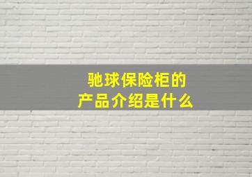 驰球保险柜的产品介绍是什么