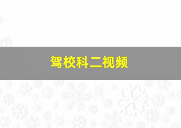 驾校科二视频