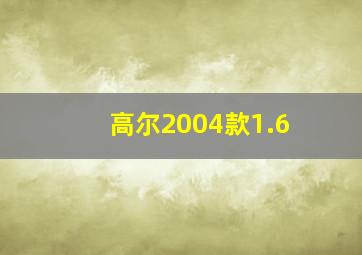 高尔2004款1.6