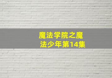 魔法学院之魔法少年第14集