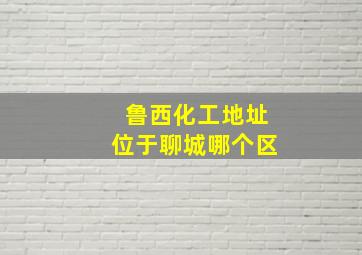 鲁西化工地址位于聊城哪个区