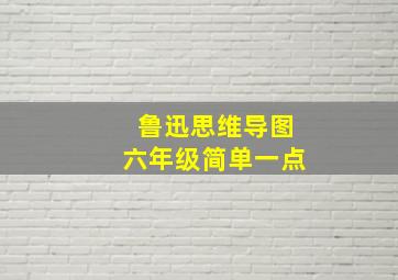 鲁迅思维导图六年级简单一点