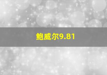 鲍威尔9.81