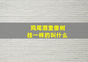 鸡尾酒里像树枝一样的叫什么