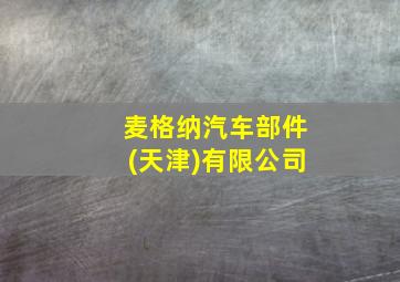 麦格纳汽车部件(天津)有限公司