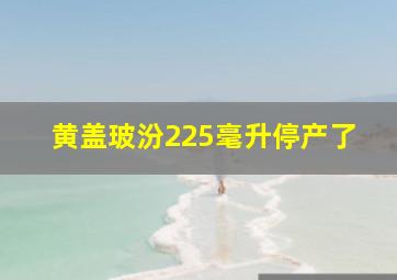 黄盖玻汾225毫升停产了