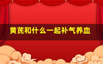 黄芪和什么一起补气养血