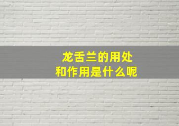 龙舌兰的用处和作用是什么呢