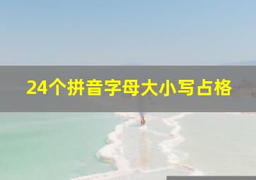 24个拼音字母大小写占格