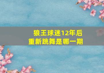 狼王球迷12年后重新跳舞是哪一期