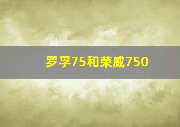 罗孚75和荣威750